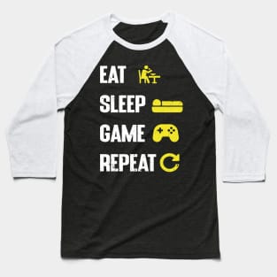 Eat, sleep, Game and repeat Baseball T-Shirt